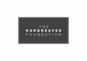 The image is of a rectangular dark logo that reads, 'The Hargreaves Foundation.'