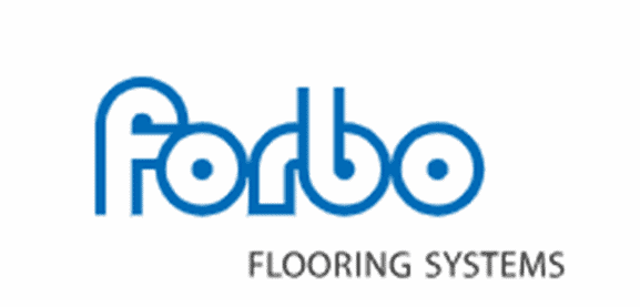 This logo is an outlined version of the word, 'forbo,' with, 'Flooring Systems,' underneath.