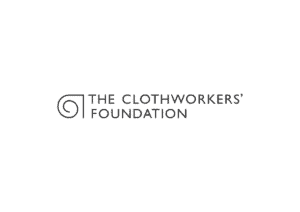 The image is of an sprial emblem with, 'The Clothworkers' Foundation,' next to this.